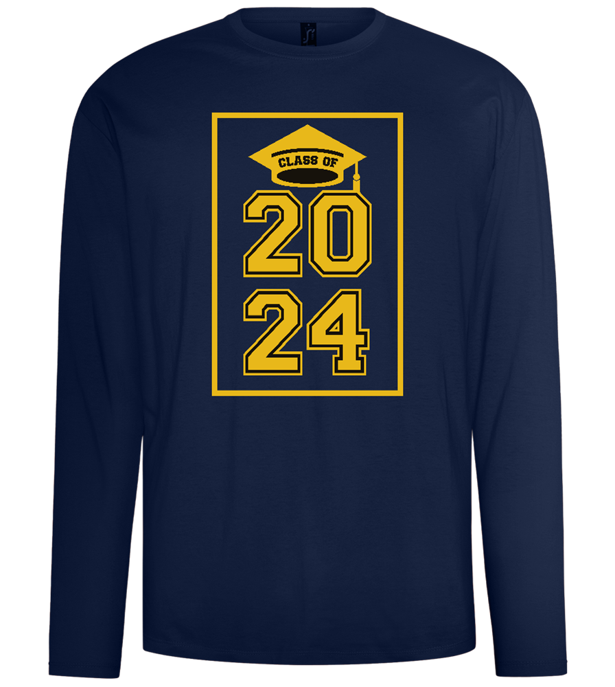 Class of '24 Design - Comfort men's long sleeve t-shirt_MARINE_front