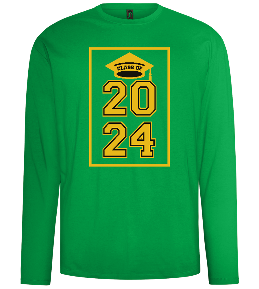 Class of '24 Design - Comfort men's long sleeve t-shirt_MEADOW GREEN_front