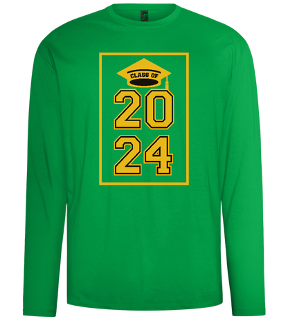 Class of '24 Design - Comfort men's long sleeve t-shirt_MEADOW GREEN_front