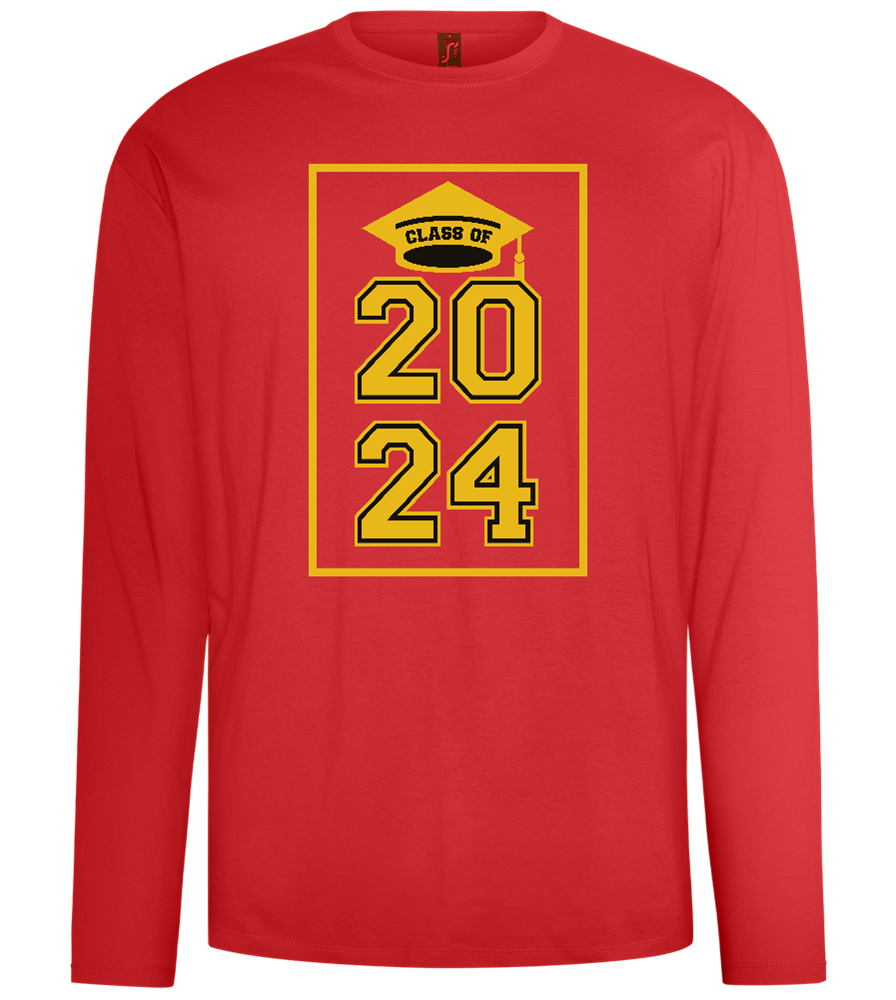 Class of '24 Design - Comfort men's long sleeve t-shirt_RED_front