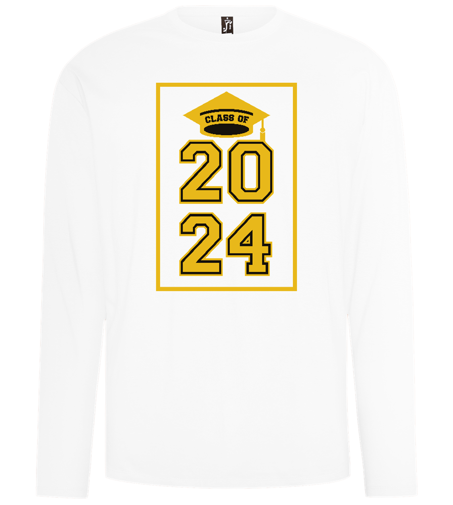 Class of '24 Design - Comfort men's long sleeve t-shirt_WHITE_front