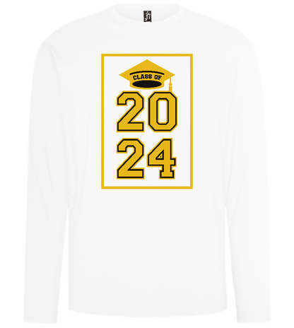 Class of '24 Design - Comfort men's long sleeve t-shirt_WHITE_front