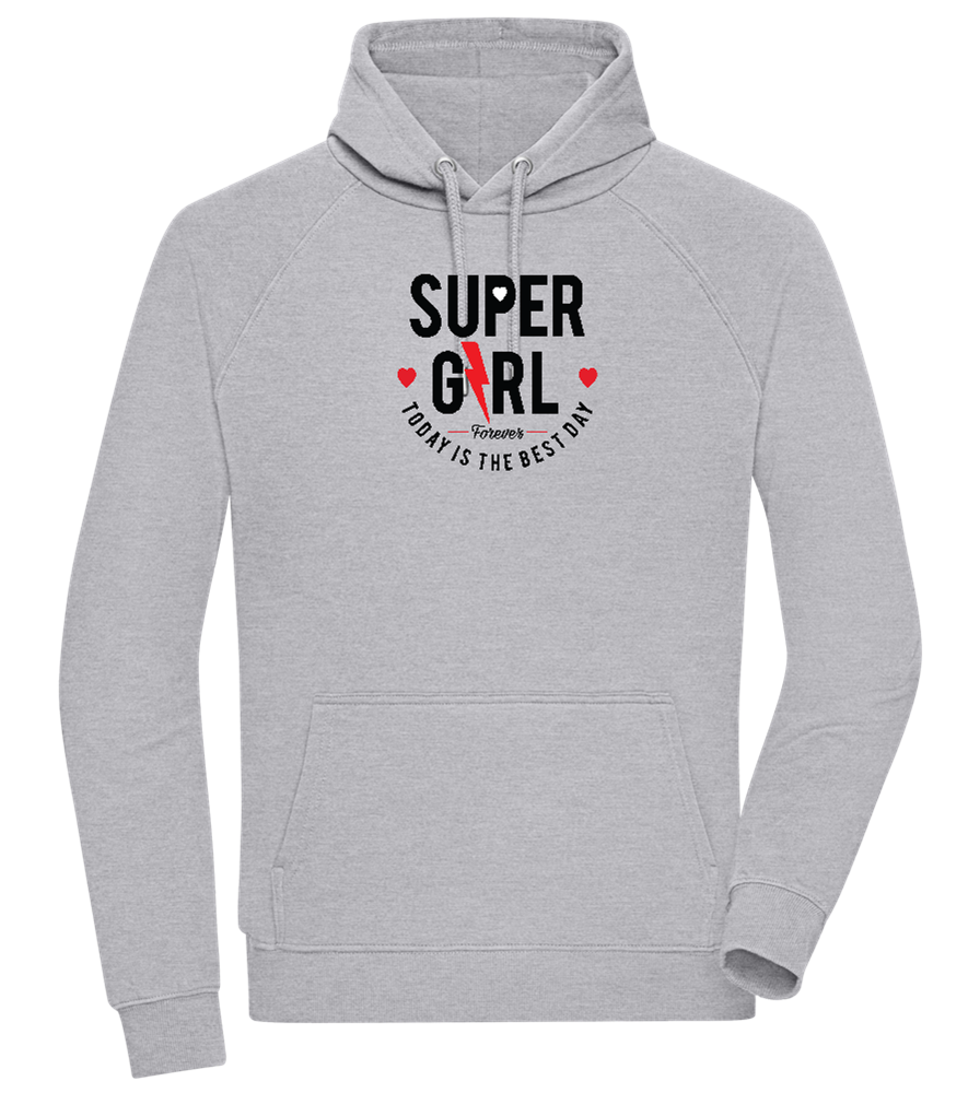 Super Girl Forever Design - Comfort unisex hoodie_ORION GREY II_front