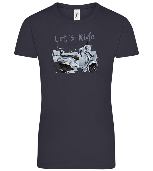 Lets Ride Design - Comfort women's t-shirt_MARINE_front