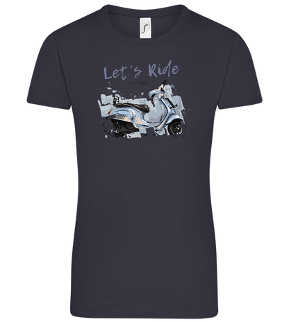 Lets Ride Design - Comfort women's t-shirt_MARINE_front