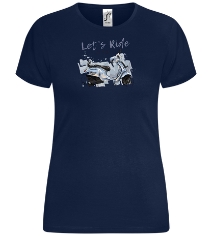 Lets Ride Design - Comfort women's t-shirt_MARINE_front