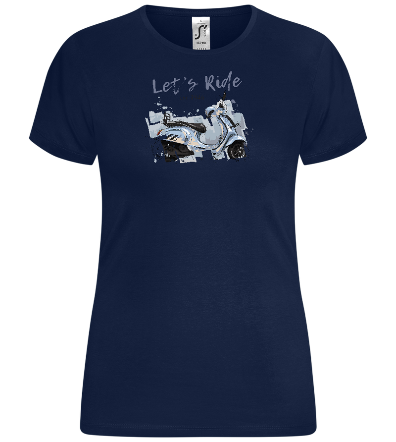 Lets Ride Design - Comfort women's t-shirt_MARINE_front