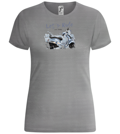 Lets Ride Design - Comfort women's t-shirt_ORION GREY_front