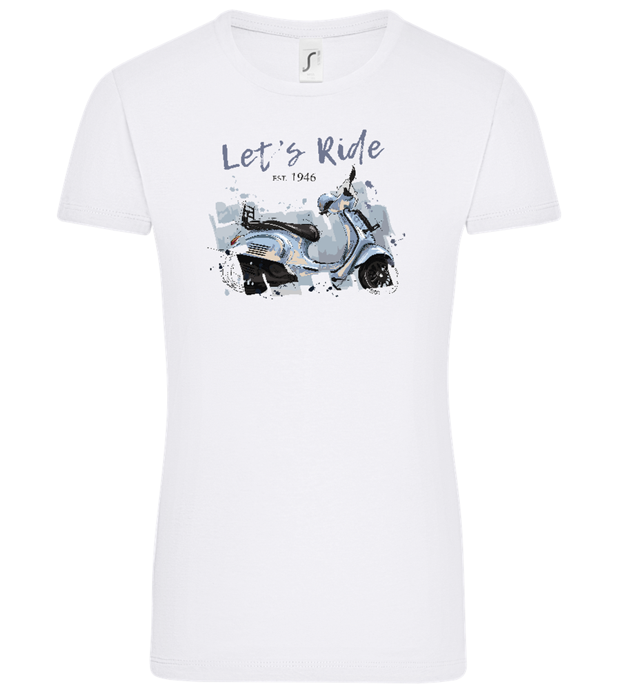 Lets Ride Design - Comfort women's t-shirt_WHITE_front