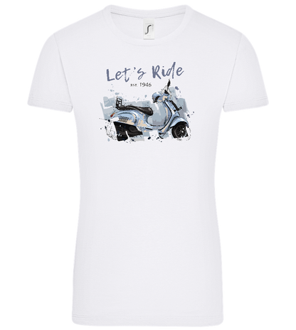 Lets Ride Design - Comfort women's t-shirt_WHITE_front