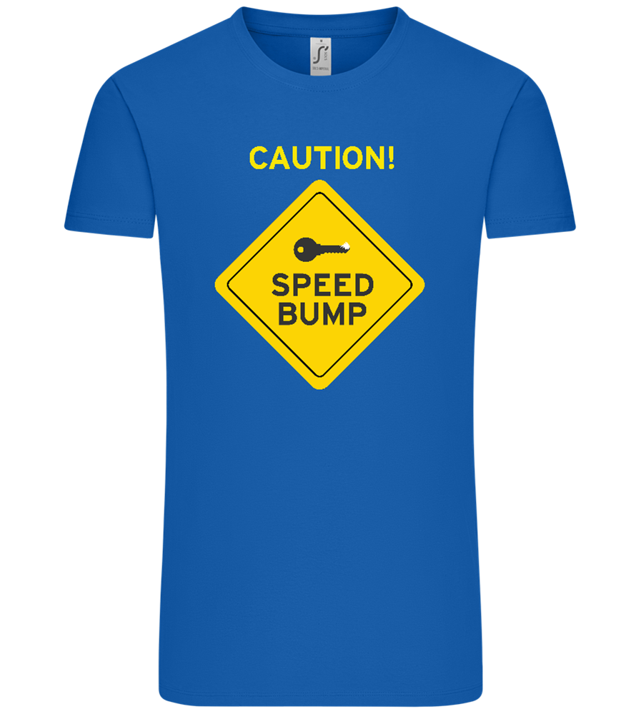 Speed Bump Design - Comfort Unisex T-Shirt_ROYAL_front