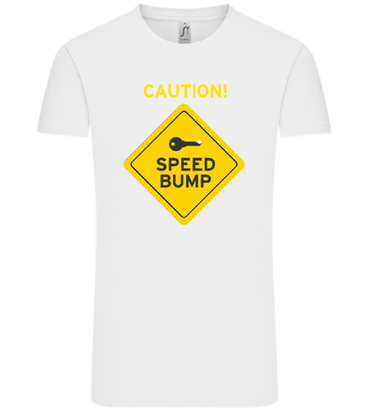 Speed Bump Design - Comfort Unisex T-Shirt_WHITE_front