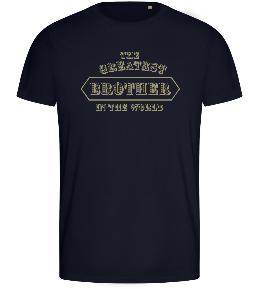 Greatest Brother in the World Design - Basic men's fitted t-shirt_FRENCH NAVY_front