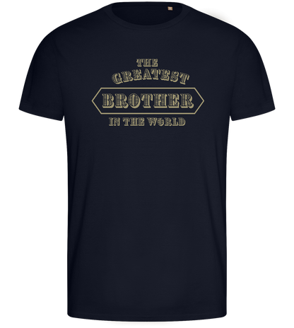 Greatest Brother in the World Design - Basic men's fitted t-shirt_FRENCH NAVY_front