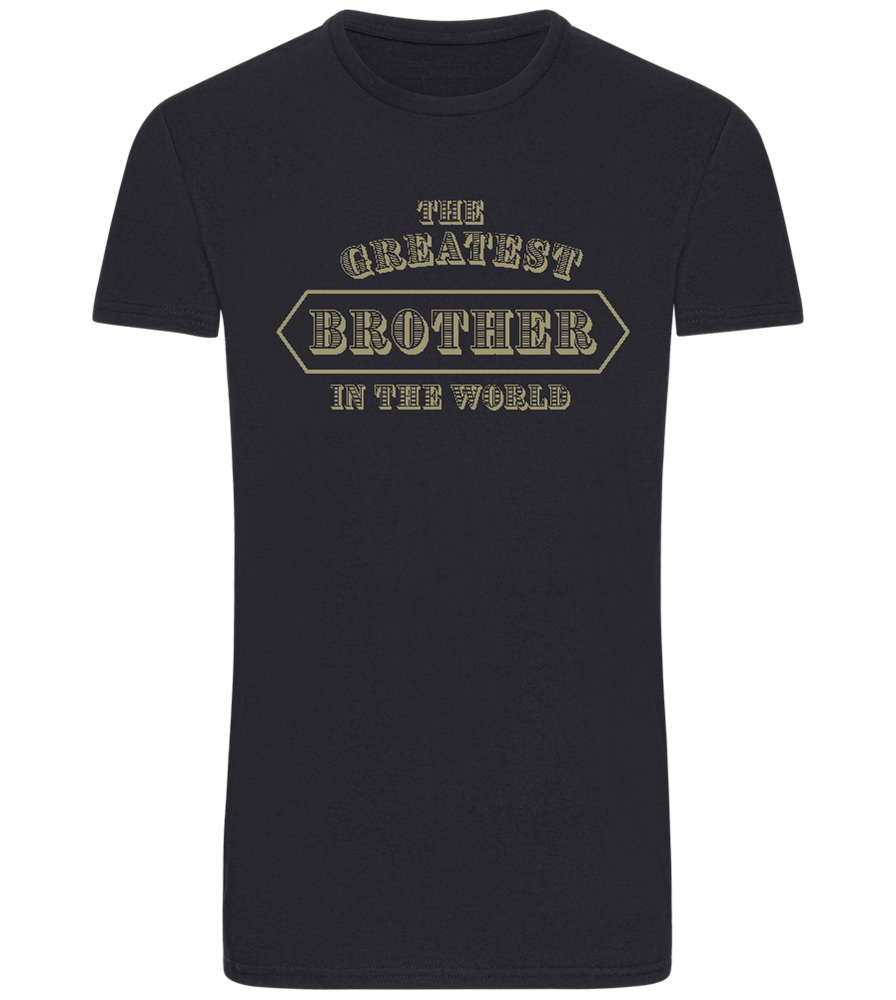 Greatest Brother in the World Design - Basic men's fitted t-shirt_FRENCH NAVY_front