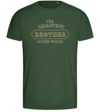 Greatest Brother in the World Design - Basic men's fitted t-shirt_GREEN BOTTLE_front