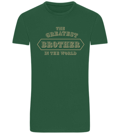 Greatest Brother in the World Design - Basic men's fitted t-shirt_GREEN BOTTLE_front