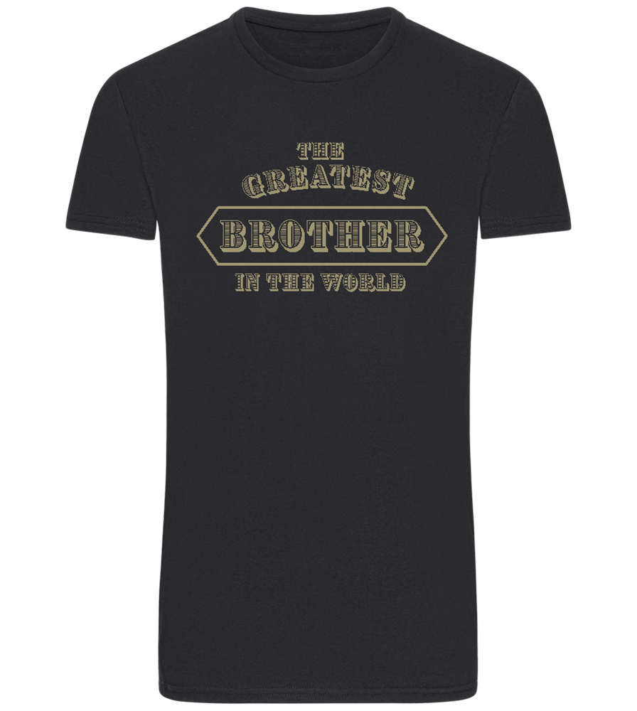 Greatest Brother in the World Design - Basic men's fitted t-shirt_MOUSE GREY_front