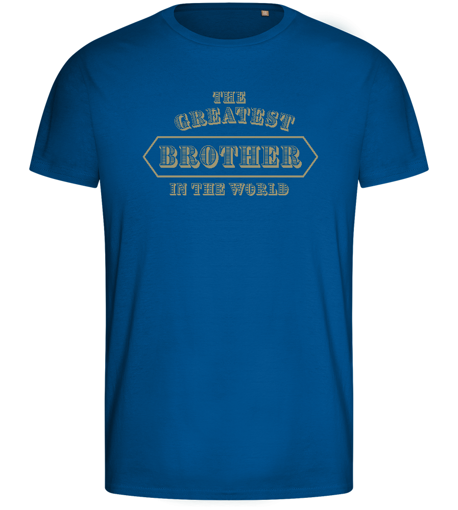 Greatest Brother in the World Design - Basic men's fitted t-shirt_ROYAL_front