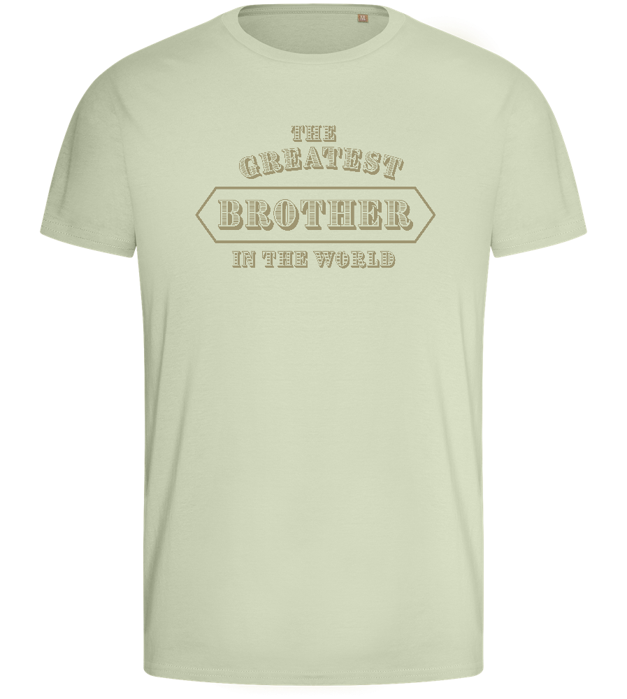 Greatest Brother in the World Design - Basic men's fitted t-shirt_SILESTONE_front