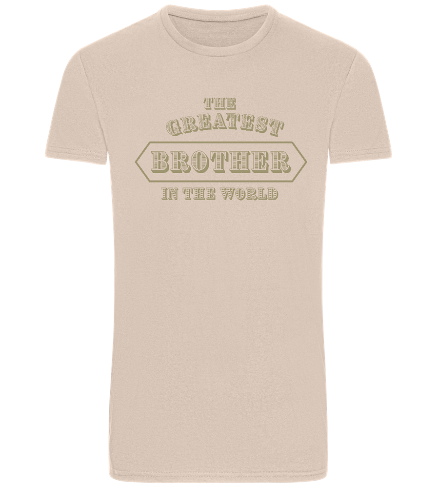 Greatest Brother in the World Design - Basic men's fitted t-shirt_SILESTONE_front