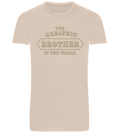 Greatest Brother in the World Design - Basic men's fitted t-shirt_SILESTONE_front