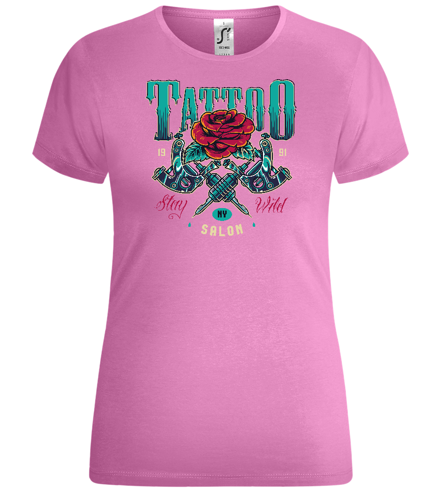 Tattoo Salon NY Design - Comfort women's t-shirt_PINK ORCHID_front