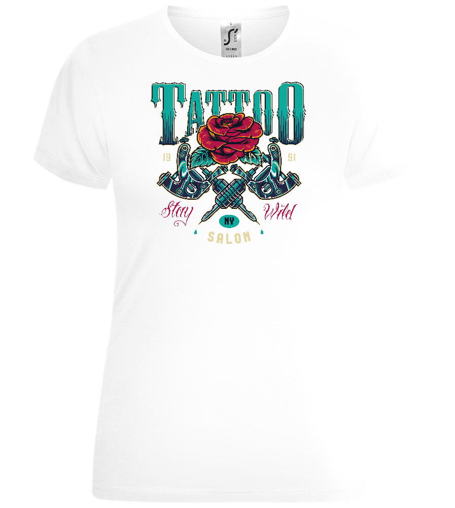 Tattoo Salon NY Design - Comfort women's t-shirt_WHITE_front