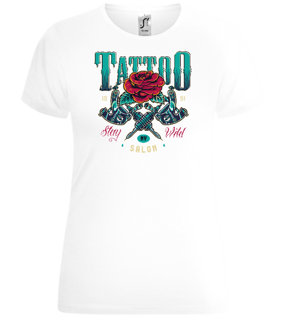 Tattoo Salon NY Design - Comfort women's t-shirt_WHITE_front