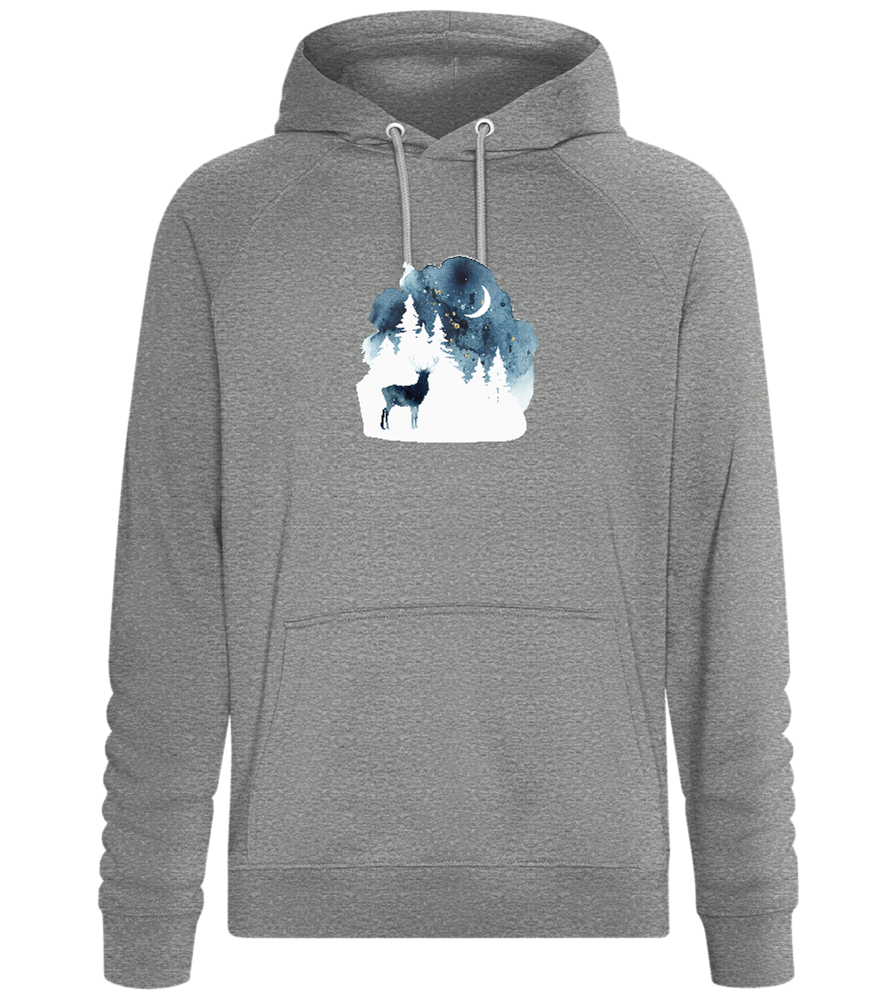 Watercolor Christmas Night Design - Comfort unisex hoodie_ORION GREY II_front