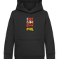 Slow but Sure Design - Comfort Kids Hoodie_BLACK_front