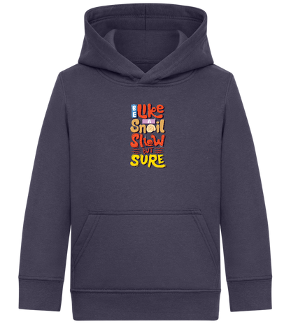 Slow but Sure Design - Comfort Kids Hoodie_FRENCH NAVY_front