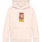 Slow but Sure Design - Comfort Kids Hoodie_LIGHT PEACH ROSE_front