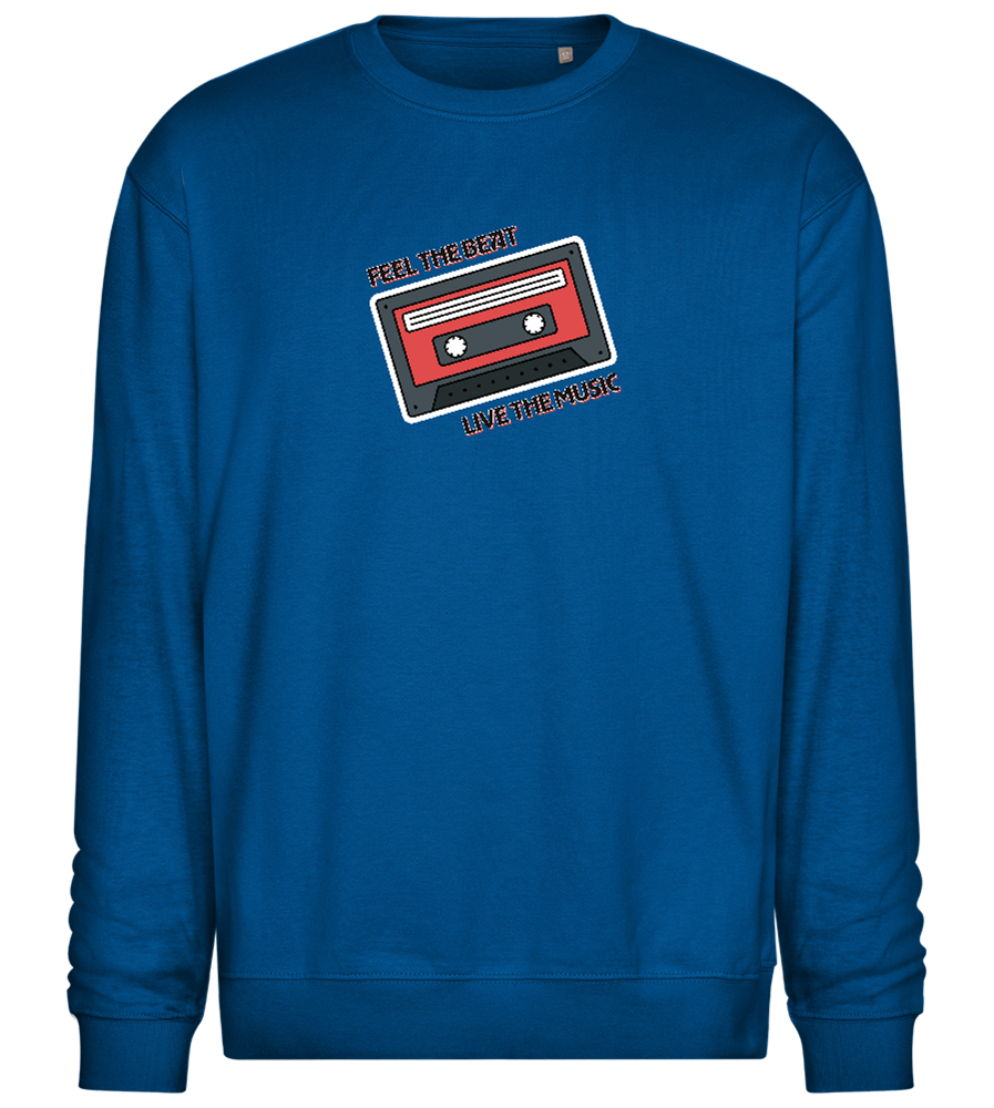 Feel the Beat Design - Comfort Essential Unisex Sweater_ROYAL_front