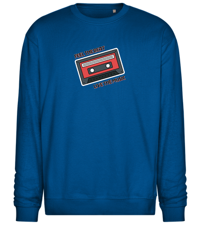 Feel the Beat Design - Comfort Essential Unisex Sweater_ROYAL_front