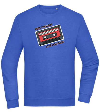 Feel the Beat Design - Comfort Essential Unisex Sweater_ROYAL_front