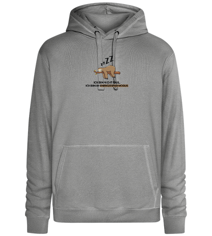 Energy Saving Mode Design - Premium unisex hoodie_ORION GREY II_front