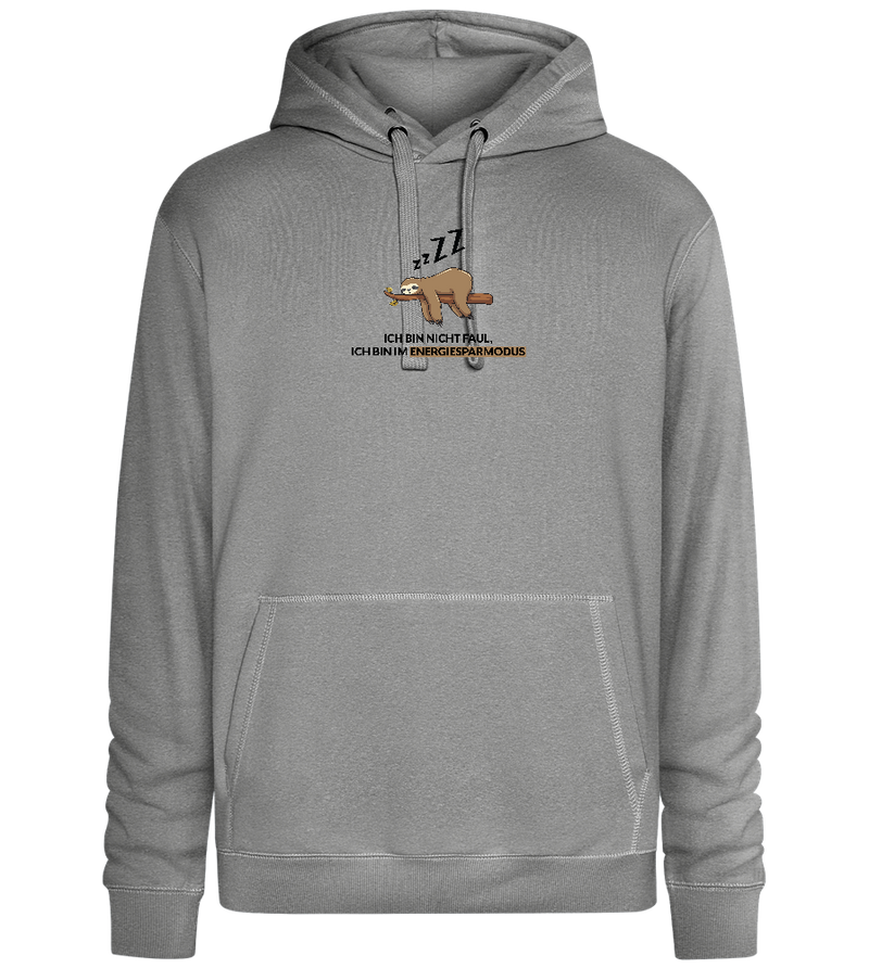 Energy Saving Mode Design - Premium unisex hoodie_ORION GREY II_front