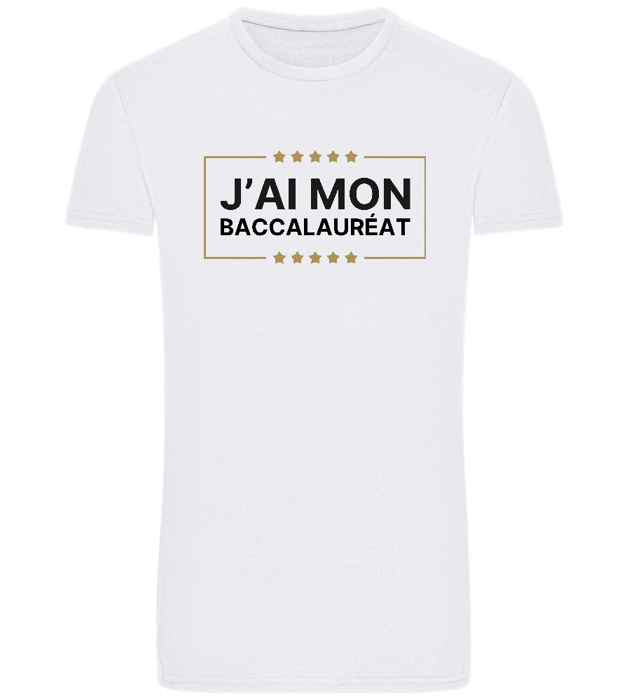 J'ai Mon Bac Design - Basic Unisex T-Shirt_WHITE_front