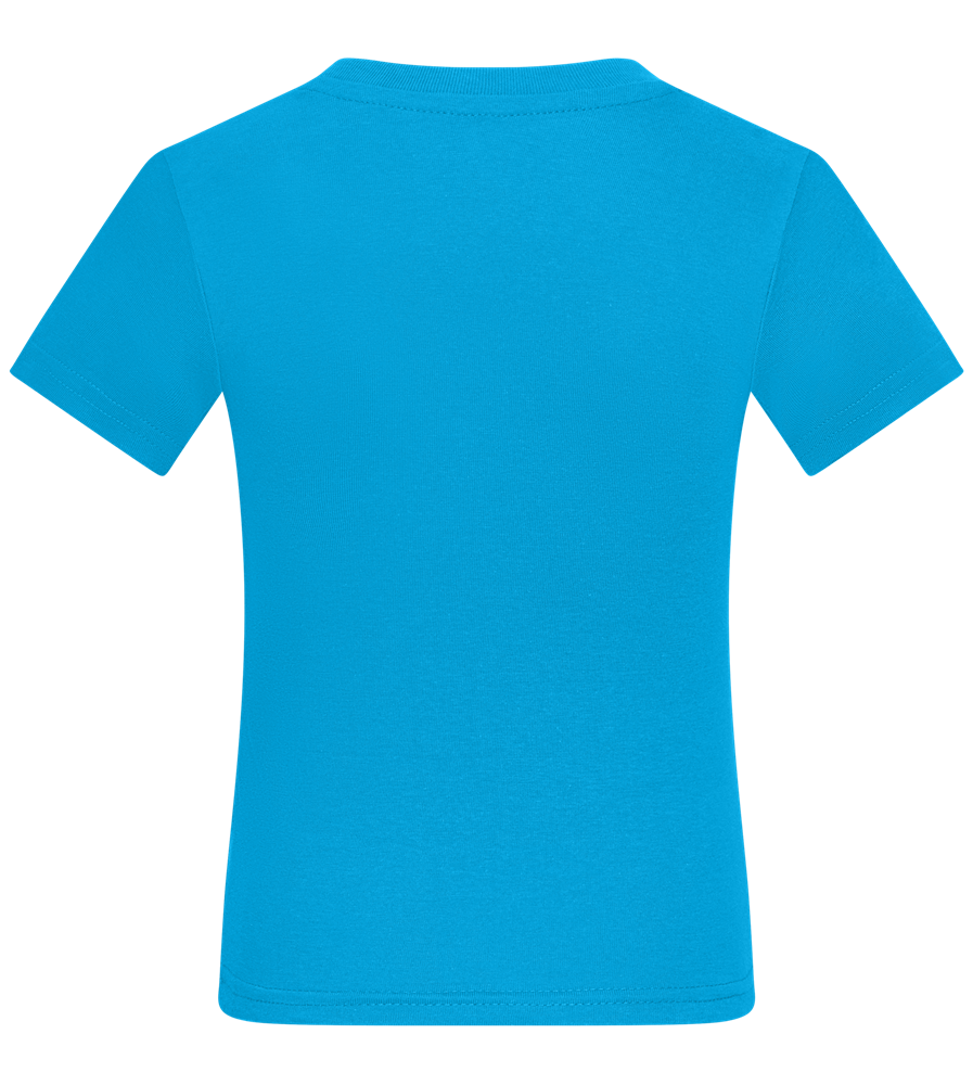 Koningsdag Oranje Fiets Design - Comfort kids fitted t-shirt_TURQUOISE_back