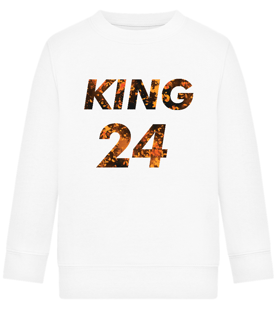 KING 24 Design - Comfort Kids Sweater_WHITE_front