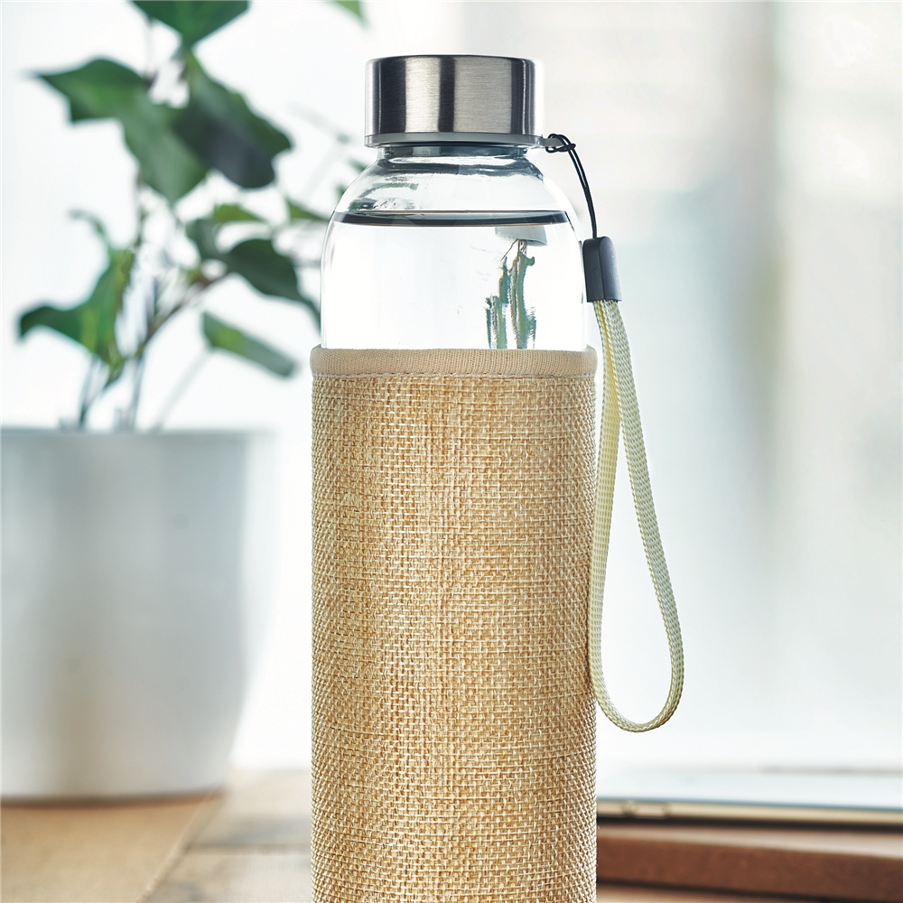 Glass Bottle with Jute Pouch_BEIGE_DETAILEDIMAGE_front_4
