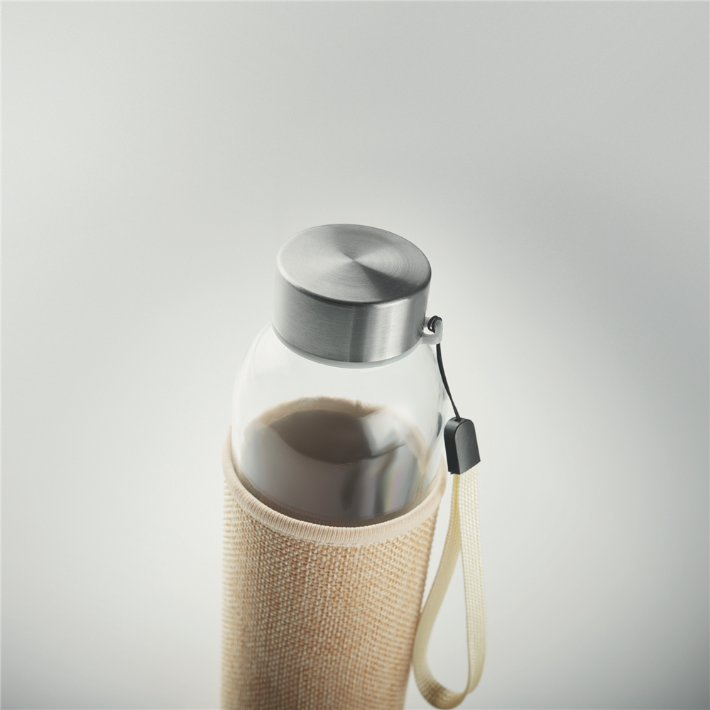 Glass Bottle with Jute Pouch_BEIGE_DETAILEDIMAGE_front_2