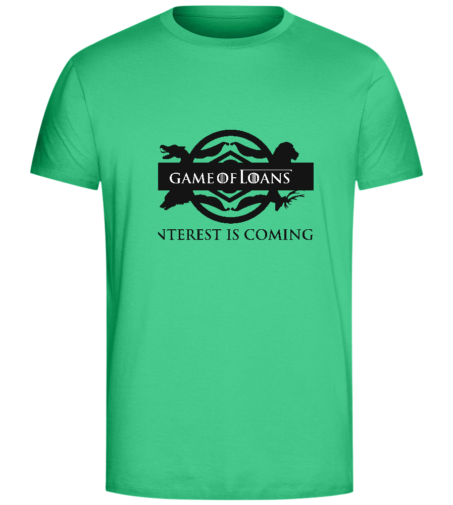 Interest is Coming Design - Comfort Unisex T-Shirt_SPRING GREEN_front