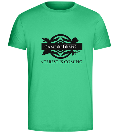 Interest is Coming Design - Comfort Unisex T-Shirt_SPRING GREEN_front