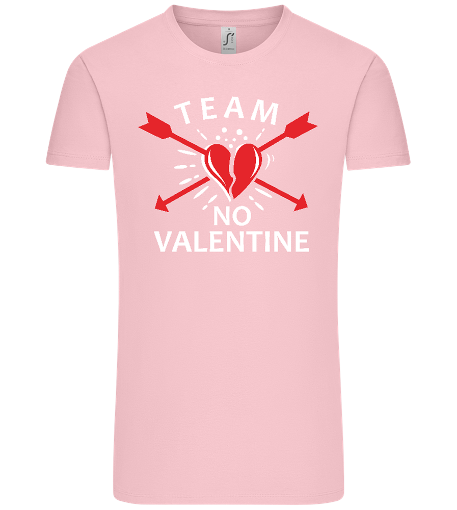 Team No Valentine Design - Comfort Unisex T-Shirt_CANDY PINK_front