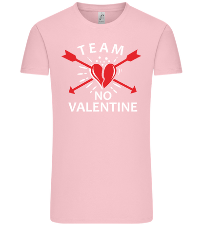 Team No Valentine Design - Comfort Unisex T-Shirt_CANDY PINK_front