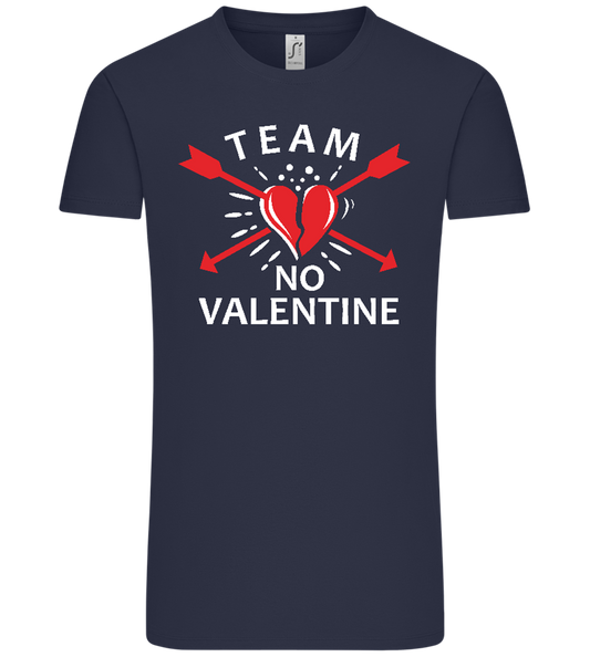 Team No Valentine Design - Comfort Unisex T-Shirt_FRENCH NAVY_front