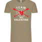 Team No Valentine Design - Comfort Unisex T-Shirt_KHAKI_front