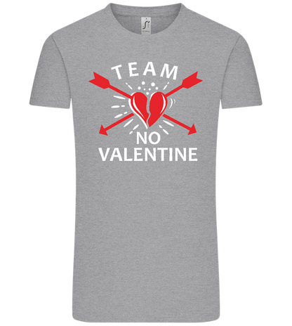 Team No Valentine Design - Comfort Unisex T-Shirt_ORION GREY_front